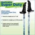 thumbnail image 6 of York Nordic Big and Tall Motivator Walking Poles for Stability and Rehab - 2 Pieces - Strong Push Button Locks, Detachable Rubber Feet, Travel Bag - for Heights 4' up to 7' feet, 6 of 6