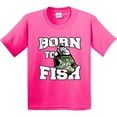 thumbnail image 3 of Inktastic Born to Fish Youth T-Shirt, 3 of 5