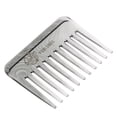 thumbnail image 2 of Wide-Teeth Detangling Curly Hair Comb Mens Back Modeling comb Beard Comb Head Styling Oil Comb Gray, 2 of 9