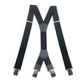 thumbnail image 2 of MOJOGO 2 In Wide Suspenders for Mens Solid X Back Adjustable Elastic Braces 4 Strong Clips Suspender Olive Green Free Size, 2 of 7