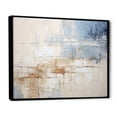thumbnail image 2 of Designart "Minimalist Horizon With Beige And Grey Waves III" Coastal Minimalism Floater Framed Canvas Wall Art, 2 of 5