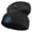 Black, variant on Hand Drawn Snail Shell Embroidered Big Size Cuff Long Beanie - Red XL-3XL