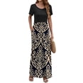 thumbnail image 2 of OutfitShow Women Summer Dress Short Sleeve Casual Long Dress Loose Maxi Dresses with Pockets, 2 of 6