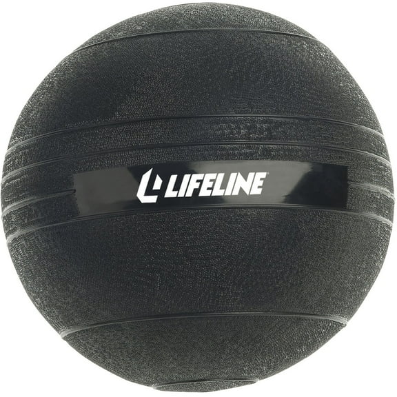 Lifeline Fitness 6lb Slam Ball -Rubberized, Non-Bounce Weighted Ball with Easy-to-Grip Surface