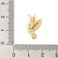 thumbnail image 3 of 30pcs Brass Pendants Cadmium Free & Nickel Free & Lead Free Bird Charms Real 18K golden Plated 18x11.5x25mm Hole: 1.4mm DIY, 3 of 3