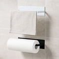 thumbnail image 4 of CHAO Puerta sin taladrar Portarrollos de papel de pared (blanco) para cocina, baño y dormitorio, 4 of 5