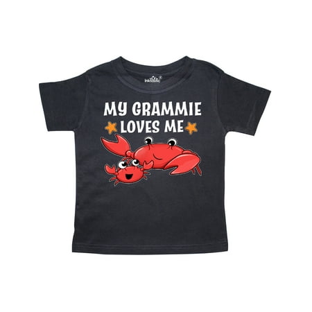 

Inktastic My Grammie Loves Me- cute crab family Gift Toddler Boy or Toddler Girl T-Shirt