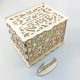 thumbnail image 5 of Caja de almacenamiento de regalo para tarjetas de boda ahuecadas de madera DIY, suministros para fiestas (JM01776) Likrtyny Para estrenar, 5 of 8