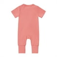 thumbnail image 3 of WIBACKER Baby Boys Girls Bamboo Viscose Short Sleeve Pajamas, 2 Way Zipper Romper, Sleep and Play 0-24 Months, 3 of 4