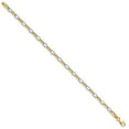 thumbnail image 2 of 14K Two-Tone Gold bracelet Fancy Link, 7.25 in 4 mm, 2 of 3