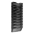 thumbnail image 4 of GUOOL Hanging Wall File Holder Mail Organizer Magazine Letter Rack Sturdy Multipurpose Mesh Metal Space Saving Vertical Multilayer 10 Tiers, 4 of 9