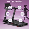 thumbnail image 6 of SONITU 16% Auto Incline Treadmill, Foldable with 3-Level Console, Quiet 3.5 HP Motor, 400 lbs Weight Capacity, 6 of 11