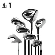 Inesis 100, 7 Piece Adult Golf Club Set, Left Handed, Size 1 Ground to Wrist Measurement Under 30.9", Graphite