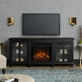 thumbnail image 2 of Marlowe Electric Entertainment Fireplace in Black by Real Flame, 2 of 25