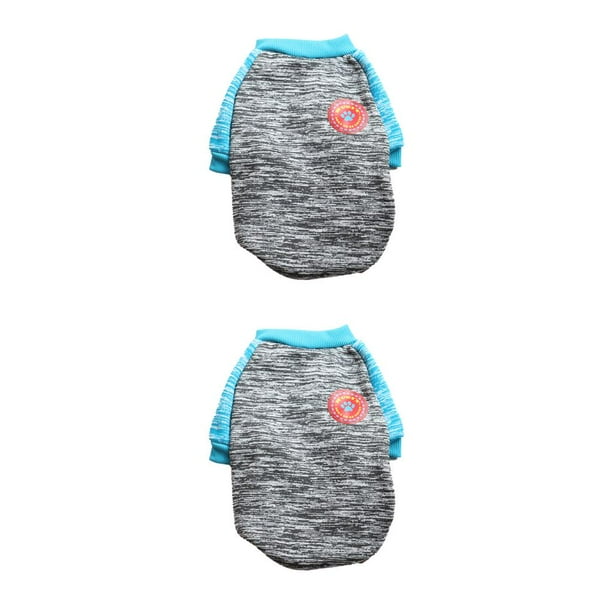 Methold Ropa Camisa Calentador de invierno Traje Raglan Jersey multicolor Belleza para perro pequeño Chihuahua Cachorro Bulldog gris XS gris XS 2piezas