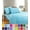 Aqua Blue, variant on Elegant Comfort 1500 Thread Count 2 Pieces Pillowcase Standard, Aqua Blue