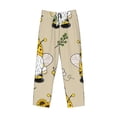 thumbnail image 6 of Uemuo Gnomes Bees And Sunflowers Pattern Men's Wide Leg Palazzo Lounge Pants with Pockets Light Weight Loose Comfy Casual Pajama Pants-, 6 of 9