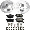 thumbnail image 3 of PowerStop Rear Z23 Evolution Sport Carbon-Fiber Ceramic Brake Pad and Drilled & Slotted Rotor Kit Fits: ACURA HONDA Select Models K3128, 3 of 10