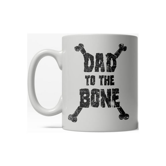 Dad to The Bone Funny Fathers Day Ceramic Coffee Drinking Mug 11oz Cup