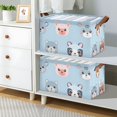 thumbnail image 6 of Ryvnso Cute Cartoon Animal Bears Storage Bins Large Basket Foldable Cube Toys Organizer with Handles 1 PC, 6 of 7