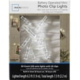 thumbnail image 7 of Mainstays Battery-Operated Indoor 20-Count LED Mini Photo Clip String Lights with Built-In Timer, Clear, 7 of 7