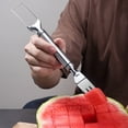 thumbnail image 4 of Ludlz Watermelon Fork Slicer 2-in-1 Cutting Tool Reusable Professional Manual Slicing Stainless Steel Quickly Safe Melon Fruit Cutter Slicer Kitchen Gadget, 4 of 7