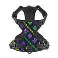 thumbnail image 4 of Bingfone Mardi Gras Strings Of Beads No Pull Dog Vest Harness For Small Medium Large Dogs Strap For Puppy Walking,Training,Dog Harness-Large, 4 of 9