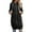 Black, variant on Women's Winter Coats Long Sleeve Casual Tops Fashion Solid Cardigan Hooded Mid Length Jackets Coat Pink 5XL