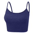 thumbnail image 3 of Basic Crop Tank Tops Sleeveless Racerback Crop Sport Top For Women, 3 of 3