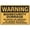Warning Sign 3, variant on Tin Sign Warning Construction Work In Progress Bright Yellow Funny Vintage Tin Signs 8"x12", Wall Art Decor Iron Poster For Home Farmhouse Bar Cafe Yard, Construction Progress Marker