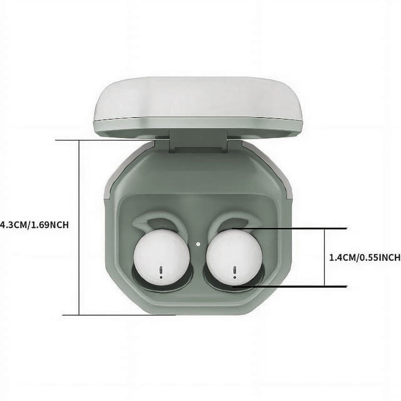 MUSICOZY Sleep Earphones Bluetooth Sports Headphone, Wireless Music Sleeping Headphones Noise-Canceling Earbuds Mini Earphones Bluetooth 5.3 Hidden Headphones for Side Sleepers/Work,Green