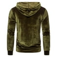 thumbnail image 3 of Sudadera con capucha de terciopelo para hombre, sudadera con bolsillo, informal, para uso diario, para vacaciones, ropa deportiva Pompotops  oipoqjl17607, 3 of 4