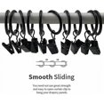 thumbnail image 5 of 30 PCS Curtain Rings with Clips, Strong Drapery Clips, Hooks on Tension Rod Holder, Inner Diameter Metal Eyelets Decorative Curtains Window Hangers, B, 5 of 5