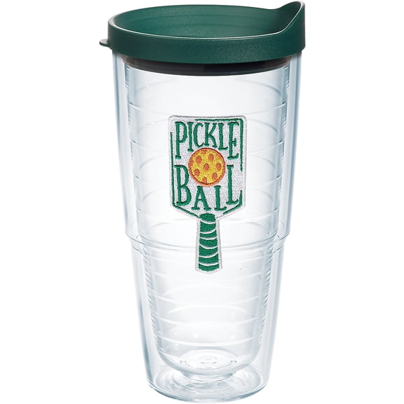 Tervis Pickleball Made in USA Double Walled  Insulated Tumbler Travel Cup Keeps Drinks Cold & Hot, 24oz, Classic