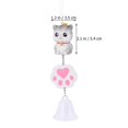 thumbnail image 4 of Cat Ornament Resin Sitting Cat Pendant Wind Chimes Japanese Style Garden Ornament Relaxation Sound 3.5*3.5*5.4cm 1Pcs, 4 of 4