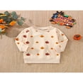 thumbnail image 2 of Pull Bébé Halloween Col à Manches Longues Sweat-Shirt Imprimé Citrouille / Fantôme, 2 of 9