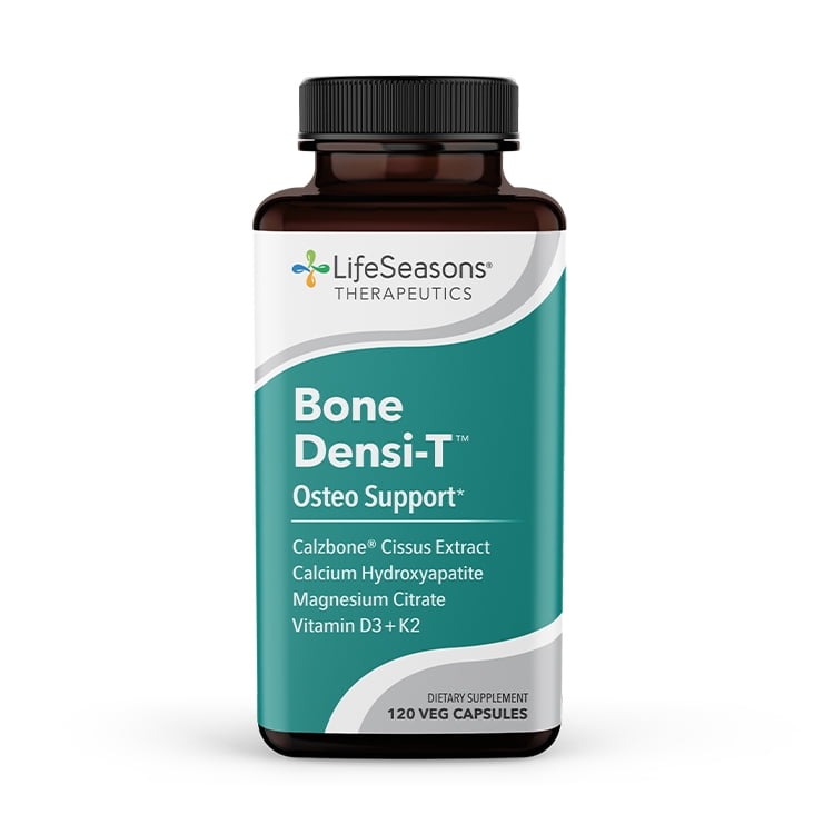 LifeSeasons - Bone Densi-T - Osteo Support Formula, Easy to Absorb, Supports Bone Density and Strength - Contains Vitamin D, Vitamin A and Calcium - 120 Capsules