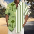 thumbnail image 2 of YUHAOTIN Male Men's Hawaii Shirts Mens Shirt Casual Loose Short Sleeved Beach Shirt Beachy Tops Button up Short Sleeve Shirts for Men, 2 of 6