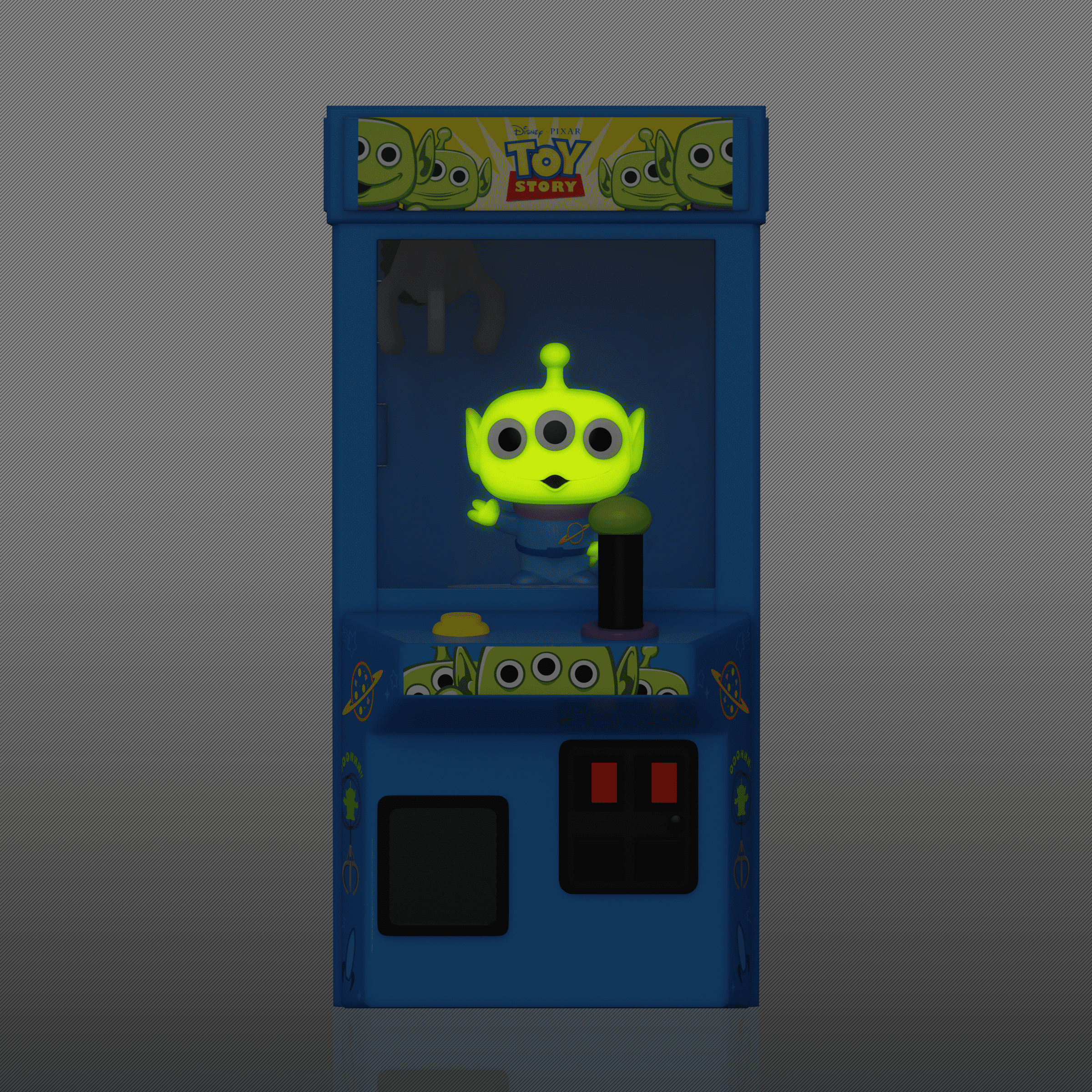 Funko Bitty POP! Arcade: Toy Story - Alien Claw Machine with Alien Collectible Glow-in-the-Dark Vinyl Mini-Figure