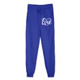 thumbnail image 2 of Sakmal High Waisted Womens Sweatpants Fleece Lined Valentines Love Joggers Pants Blue with Pockets 30" Inseam Heart Print Womens Sweatpants L, 2 of 8