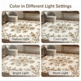 thumbnail image 7 of ODIKA 8'x10' Washable Area Rug Durable, Non-Slip Carpetas Tan Delicate Scrollwork Blossoms Leafy Covering Para for Living Room, Under Sectional, Family, 7 of 7