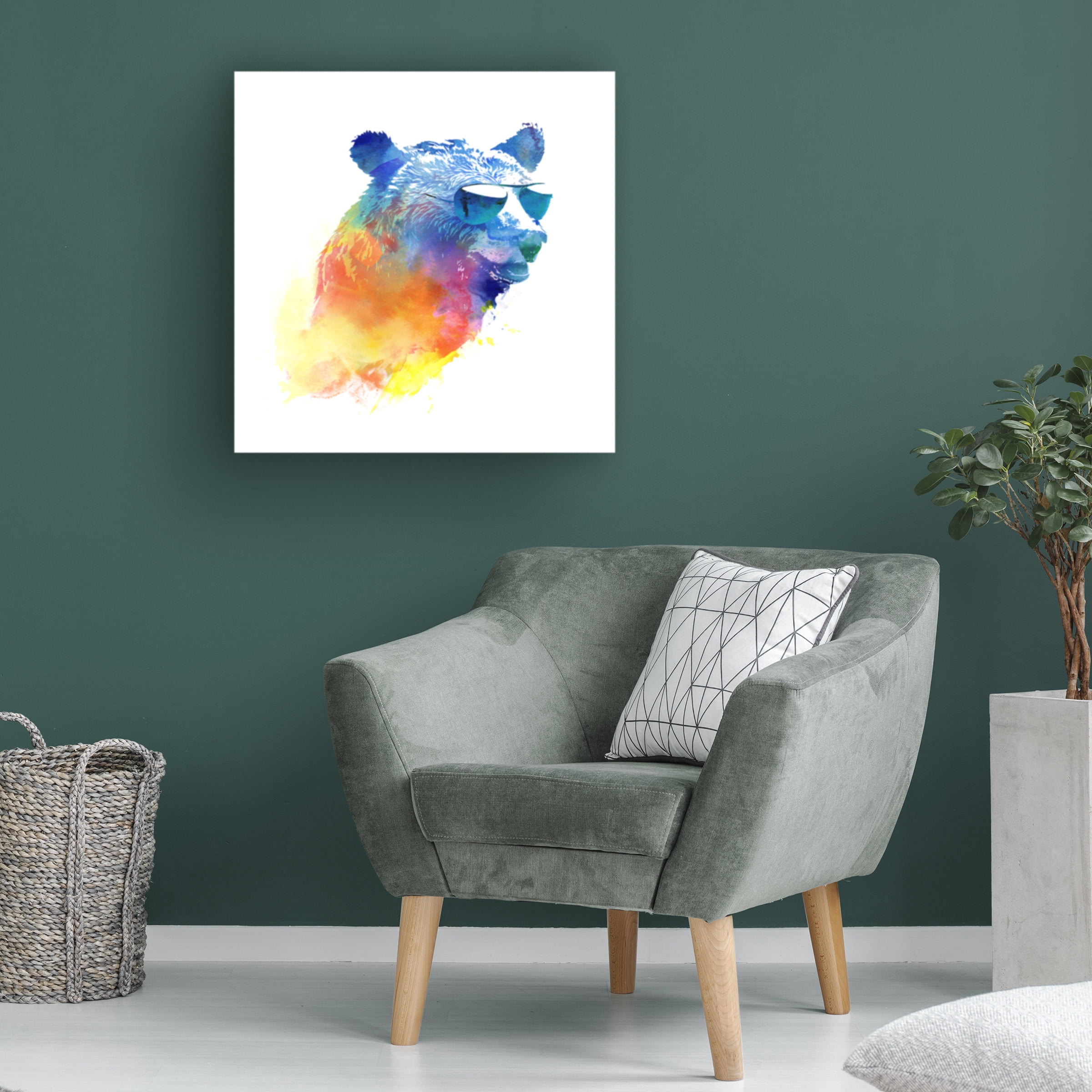 Robert Farkas 'Sunny Bear 2' Canvas Art