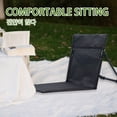 thumbnail image 4 of Silla Respaldo Portátil Playa Plegable Con Reclinable Perezosa Transporte Tela Oxford para Barbacoa Pícnic Al Aire Libre, 4 of 9