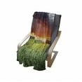 thumbnail image 4 of Nature Soft Flannel Fleece Throw Blanket, Horizon with Dark Storm Cloud Meadow with Sunset View Image Modern Design, Cozy Plush for Indoor and Outdoor Use, 60" x 80", Multicolor, by Ambesonne, 4 of 6