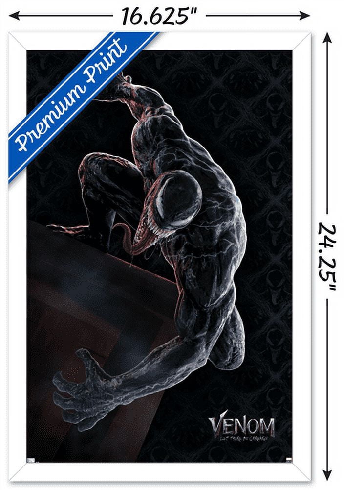 Marvel Venom: Let There be Carnage - Roof Wall Poster, 14.725" x 22.375", Framed