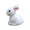 A, variant on Easter Mini Rabbit Figurine Moss Micro Landscape Decor, Small White Bunny PVC Miniature Ornament for Fairy Garden Dollhouse Desk Plant Decoration Easter Gift
