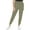 Green, variant on Calvin Klein Womens Matte Cargo High Rise Jogger Pants