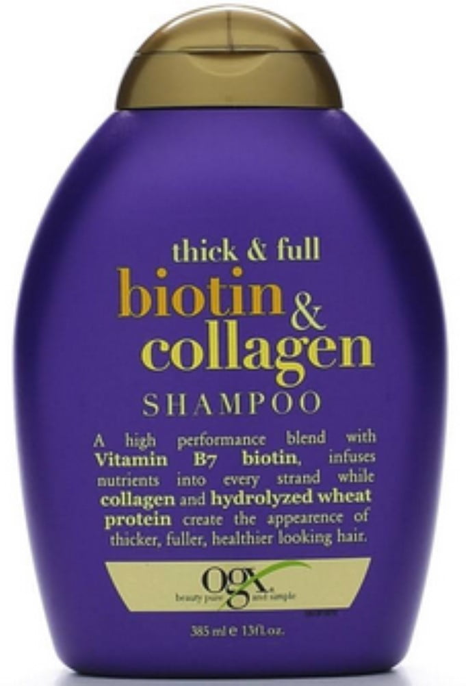 بث ليس في الخارج  OGX Thick & Full Biotin & Collagen Shampoo 13 oz (Pack of 4) - Walmart.com