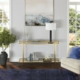 thumbnail image 4 of Evelyn&Zoe Robillard 52" Wide Rectangular Console Table, Brass, 4 of 7