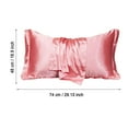 thumbnail image 3 of PYPESEEWY Warehouse - Funda de almohada de satén estándar, funda de almohada de seda para cabello y piel con cremallera oculta, funda de almohada de belleza de doble cara con borde de tela de hielo, 3 of 4